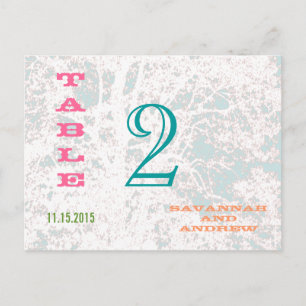 Birch Tree Forest Wedding Tischnummer