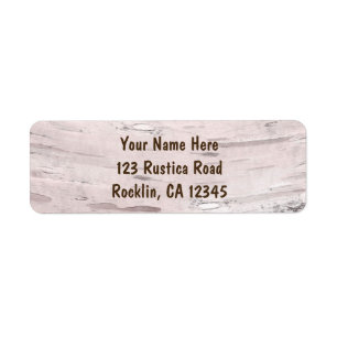 Birch Tree & Herz Rustikale, einfache Minimalhochz