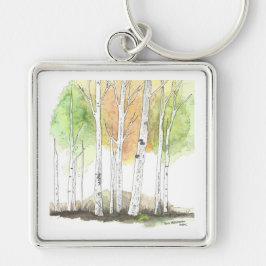 Birch Tree keychain Schlüsselanhänger