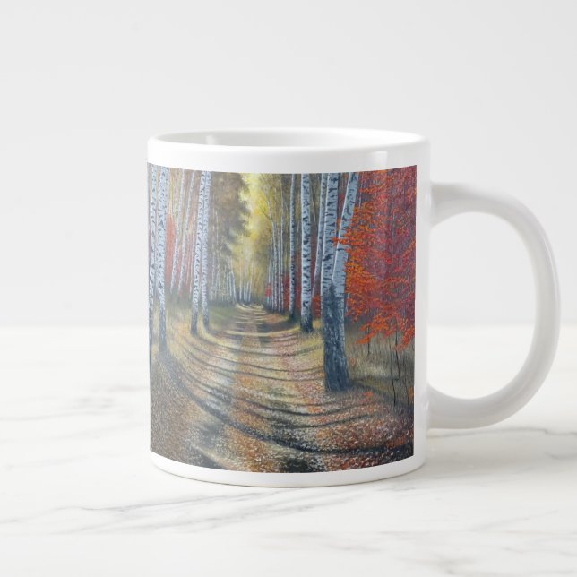 Birch Tree Lane Jumbo-Tasse (Rechts)