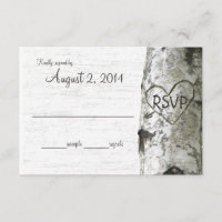Birch Tree mit Carved Heart UAWG