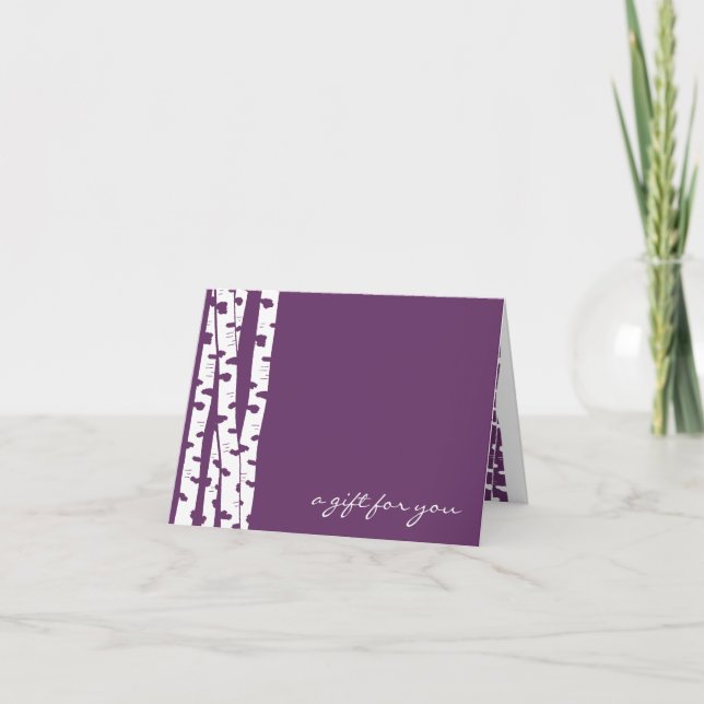 Birch Tree Note Card für jeden Fall Karte (Vorderseite)