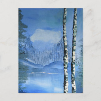 Birch Tree Postcard Postkarte