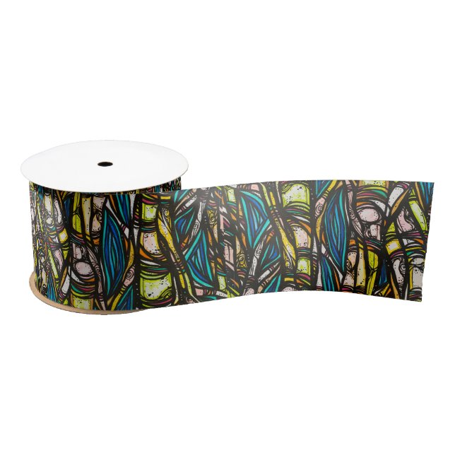 Birch Tree Ribbon Satinband (Spule)