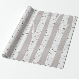 Birch Tree Rustic Woodland Geschenkpapier