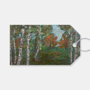 Birch Trees in a Forest (von Kimon Loghi) Geschenkanhänger