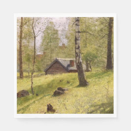 Birch Trees in the Swedish Countryside (Jansson) Serviette