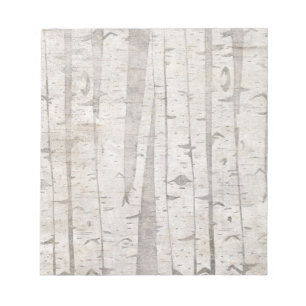 Birch Trees Notizblock