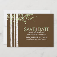 Birch Trees Wedding speichern das Datum