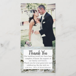 Birch Wood Bark Wedding Foto Danke, Cards Dankeskarte