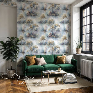 Birch Woodland Islands Wallpaper Tapete