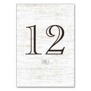 Birch Woodland Tischnummer