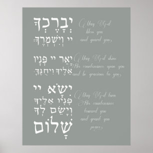 Birchat Kohanim - priesterlicher Segen Poster