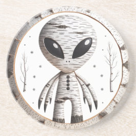 Birchbark Alien Untersetzer