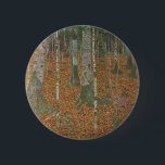 Birchwald von Gustav Klimt, Vintager Jugendstil Button<br><div class="desc">Der Birchwald (um 1903) von Gustav Klimt ist ein Vintages Viktorianisches Kunstlandschaftsbild der Ära, das eine Naturlandschaft beherbergt. Ein Wald mit Birken und Blätter in der Herbstsaison mit braunen Blätter verstreut auf dem Boden. Über den Künstler: Gustav Klimt (1862-1918) war ein österreichischer Symbolik-Maler und einer der prominentesten Mitglieder der Wiener...</div>