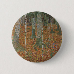Birchwald von Gustav Klimt, Vintager Jugendstil Button