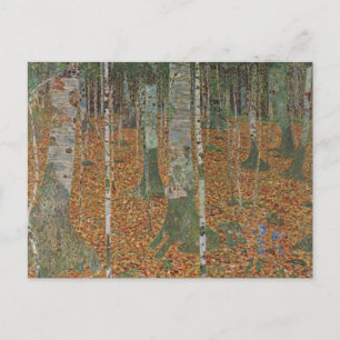 Birchwald von Gustav Klimt, Vintager Jugendstil Postkarte