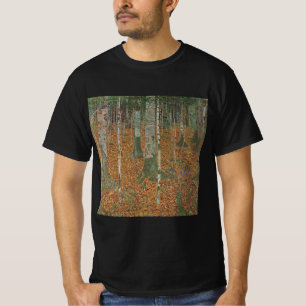 Birchwald von Gustav Klimt, Vintager Jugendstil T-Shirt