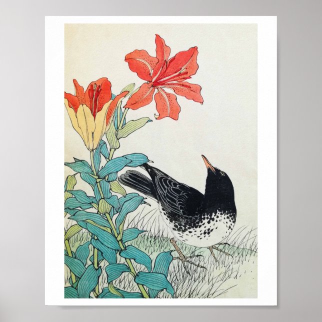 Bird and Lily, Imao Keinen Poster (Vorne)