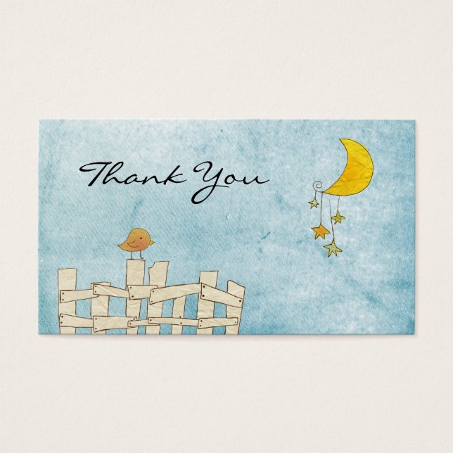 Bird and Moon vielen Dank (Vorderseite)