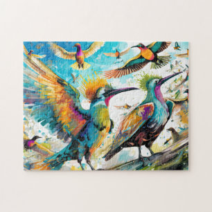 Bird Art 1 Easy Brain Art Puzzles Foto Puzzles