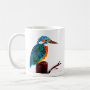 Bird Art Colorful Kingfisher Tasse