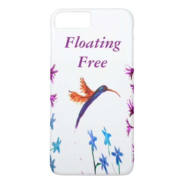 Bird Art Floral Hummingbird Case-Mate iPhone Hülle (Rückseite)