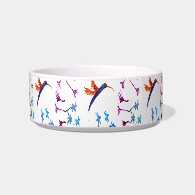 Bird Art Floral Hummingbird Napf (Rechts)