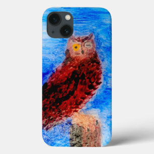 Bird Art Funny Owl iPhone 13 Hülle