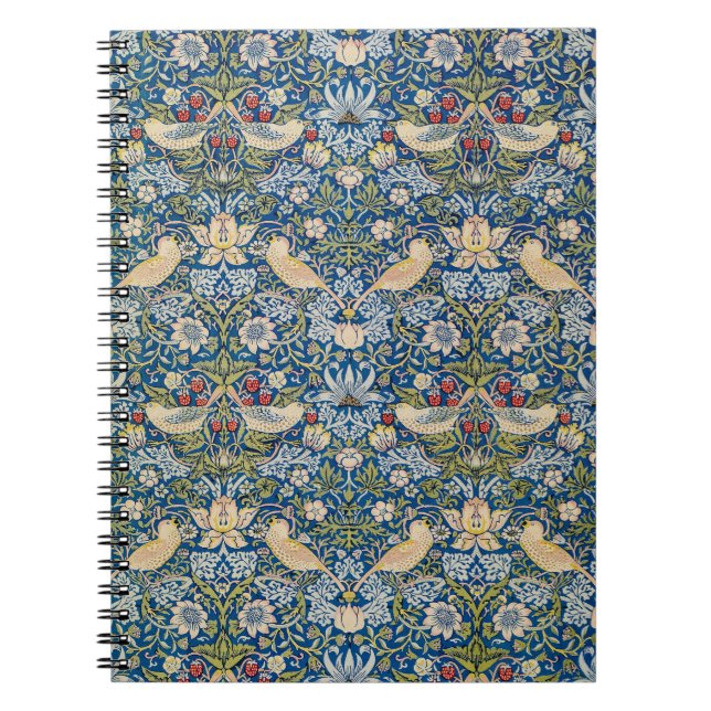 Bird Art Nouveau Design Notizblock (Vorderseite)