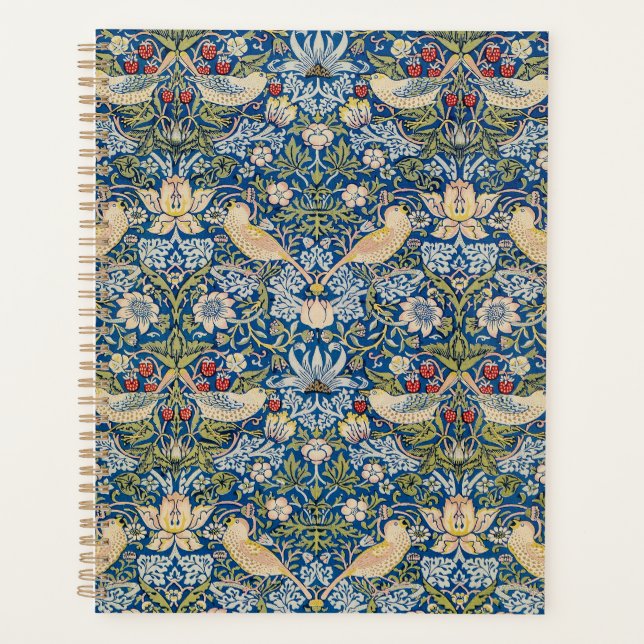 Bird Art Nouveau Design Planer (Vorderseite)