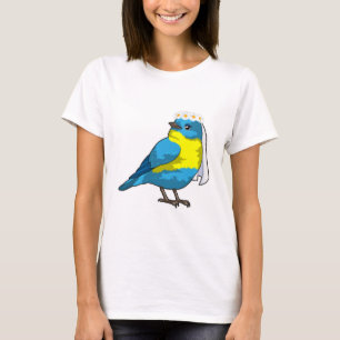 Bird as Bride with Wreath of Blume T-Shirt