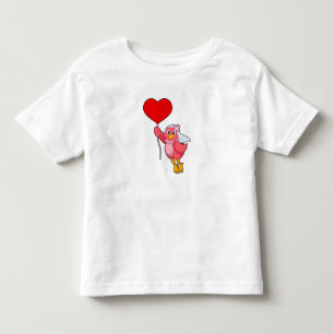 Bird as Bridge mit Veil & Heart Balloon Kleinkind T-shirt