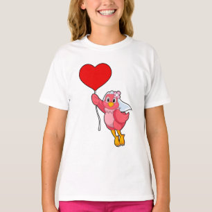 Bird as Bridge mit Veil & Heart Balloon T-Shirt