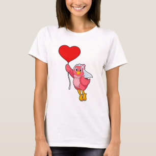 Bird as Bridge mit Veil & Heart Balloon T-Shirt