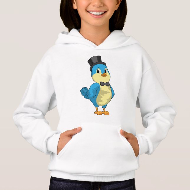 Bird as Groom with Ribbon Hoodie (Vorderseite)