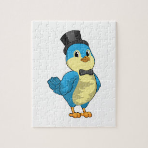 Bird as Groom with Ribbon Puzzle