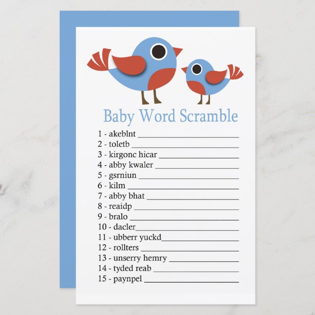Bird Baby Wortspiel (Vorne/Hinten)