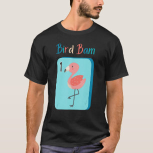Bird Bam Mahjong Fun Flamingo für Mah Jongg Playe T-Shirt