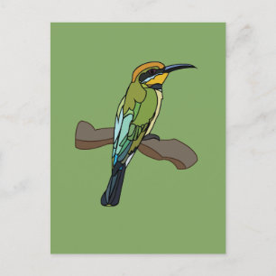 Bird Bee-Eater Bird Postkarte
