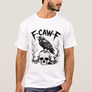 Bird Black Crow-Skull T-Shirt