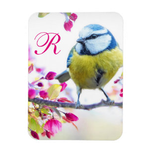 Bird & Bloom Monogram Magnet