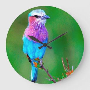Bird blue_iphone große wanduhr