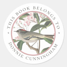 Bird-Blume Book Custom Buchzeichen Personalisiert
