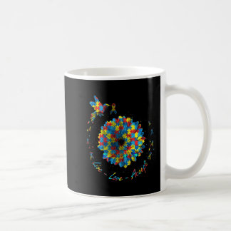 Bird Blume Ribbon Puzzle Live Liebe Akzeptieren Au Kaffeetasse