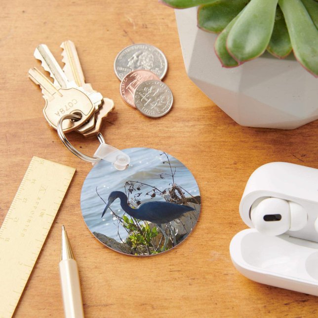 Bird by Bay Little Blue Heron Safety Harbor Schlüsselanhänger (Von Creator hochgeladen)