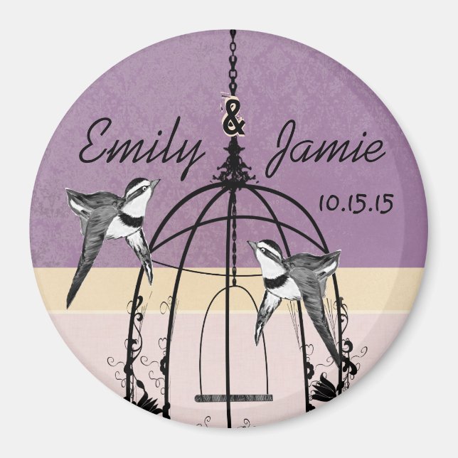 Bird Cage Wedding Magnete für jedes Ereignis indiv (Vorne)