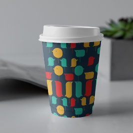 Bird Cartoon Pappbecher