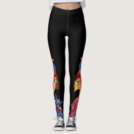 Bird Cat Lady Leggings