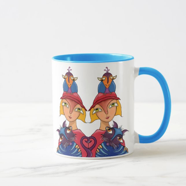 Bird Cat Lady Tasse (Rechts)